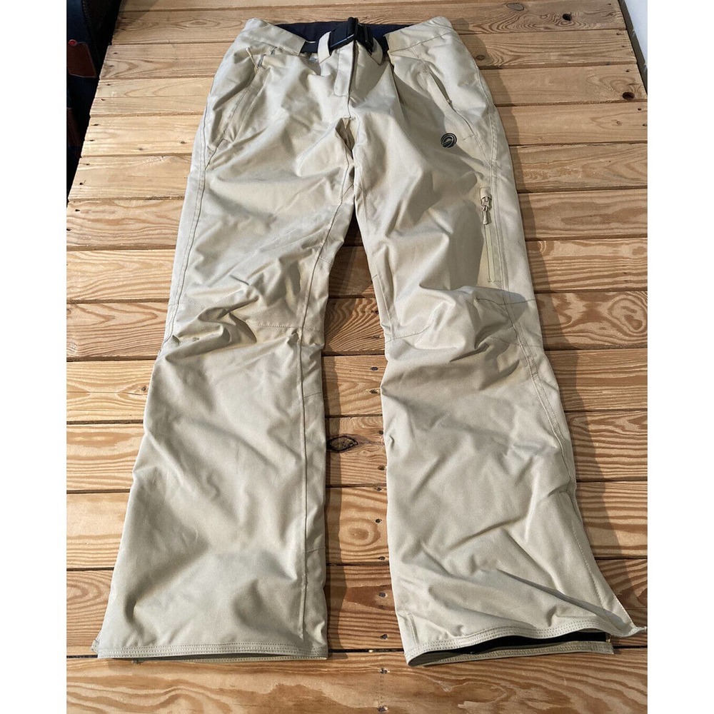 NEW Wildhorn Snap Belt Waterproof Ski Snow Pants Size Large Women’s Tan